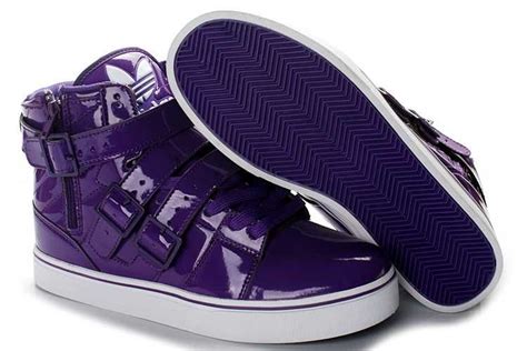 adidas schuhe mauve|purple Adidas high tops.